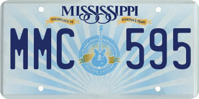 MS license plate MMC595