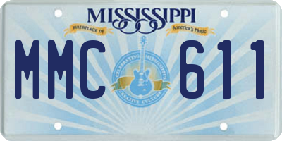 MS license plate MMC611