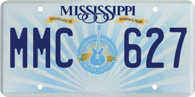 MS license plate MMC627