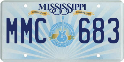 MS license plate MMC683