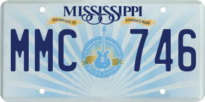 MS license plate MMC746