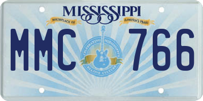 MS license plate MMC766