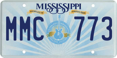 MS license plate MMC773