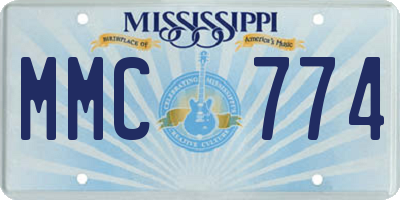 MS license plate MMC774