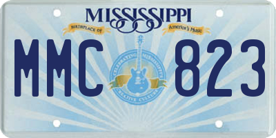 MS license plate MMC823