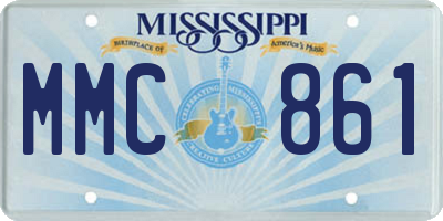 MS license plate MMC861