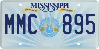 MS license plate MMC895