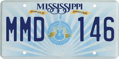 MS license plate MMD146