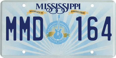 MS license plate MMD164