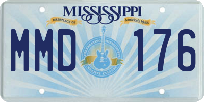 MS license plate MMD176