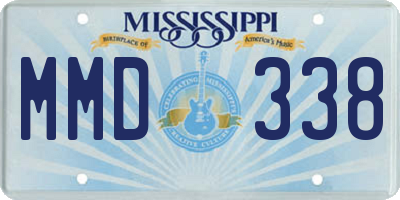 MS license plate MMD338