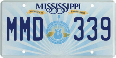 MS license plate MMD339