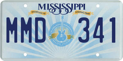 MS license plate MMD341