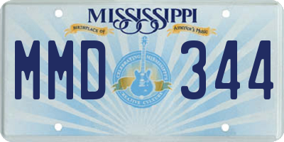 MS license plate MMD344