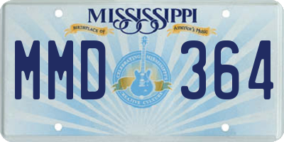 MS license plate MMD364