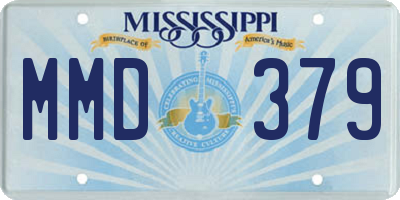 MS license plate MMD379