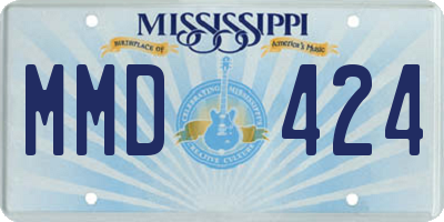 MS license plate MMD424