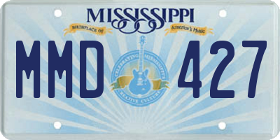 MS license plate MMD427