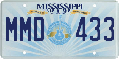 MS license plate MMD433