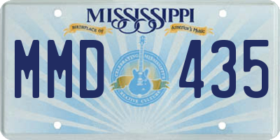MS license plate MMD435