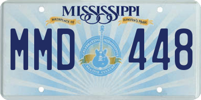 MS license plate MMD448