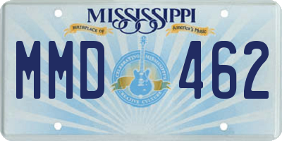 MS license plate MMD462