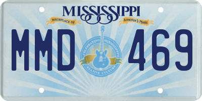 MS license plate MMD469