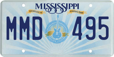 MS license plate MMD495