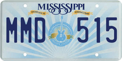 MS license plate MMD515