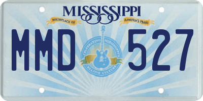 MS license plate MMD527