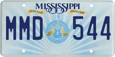 MS license plate MMD544