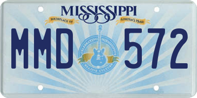 MS license plate MMD572