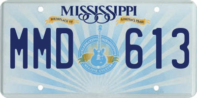 MS license plate MMD613