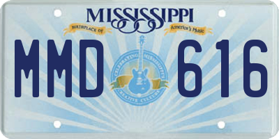 MS license plate MMD616