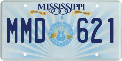 MS license plate MMD621
