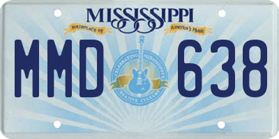 MS license plate MMD638