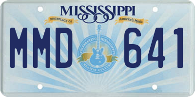 MS license plate MMD641