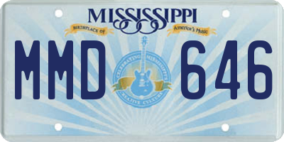 MS license plate MMD646