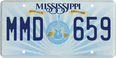 MS license plate MMD659