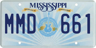 MS license plate MMD661