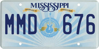MS license plate MMD676
