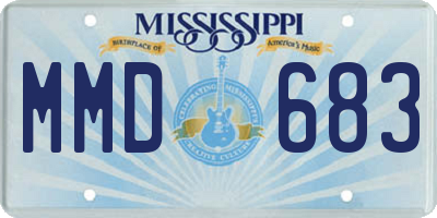 MS license plate MMD683