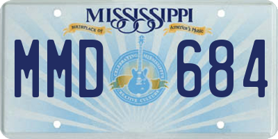 MS license plate MMD684