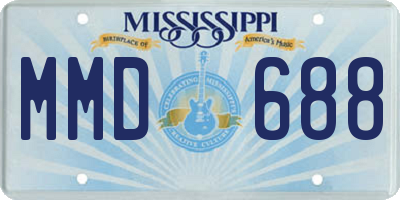 MS license plate MMD688