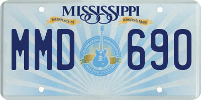 MS license plate MMD690