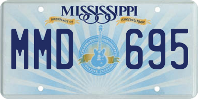 MS license plate MMD695