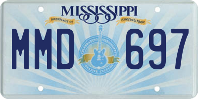MS license plate MMD697