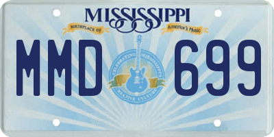 MS license plate MMD699