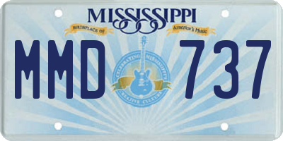 MS license plate MMD737