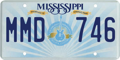 MS license plate MMD746